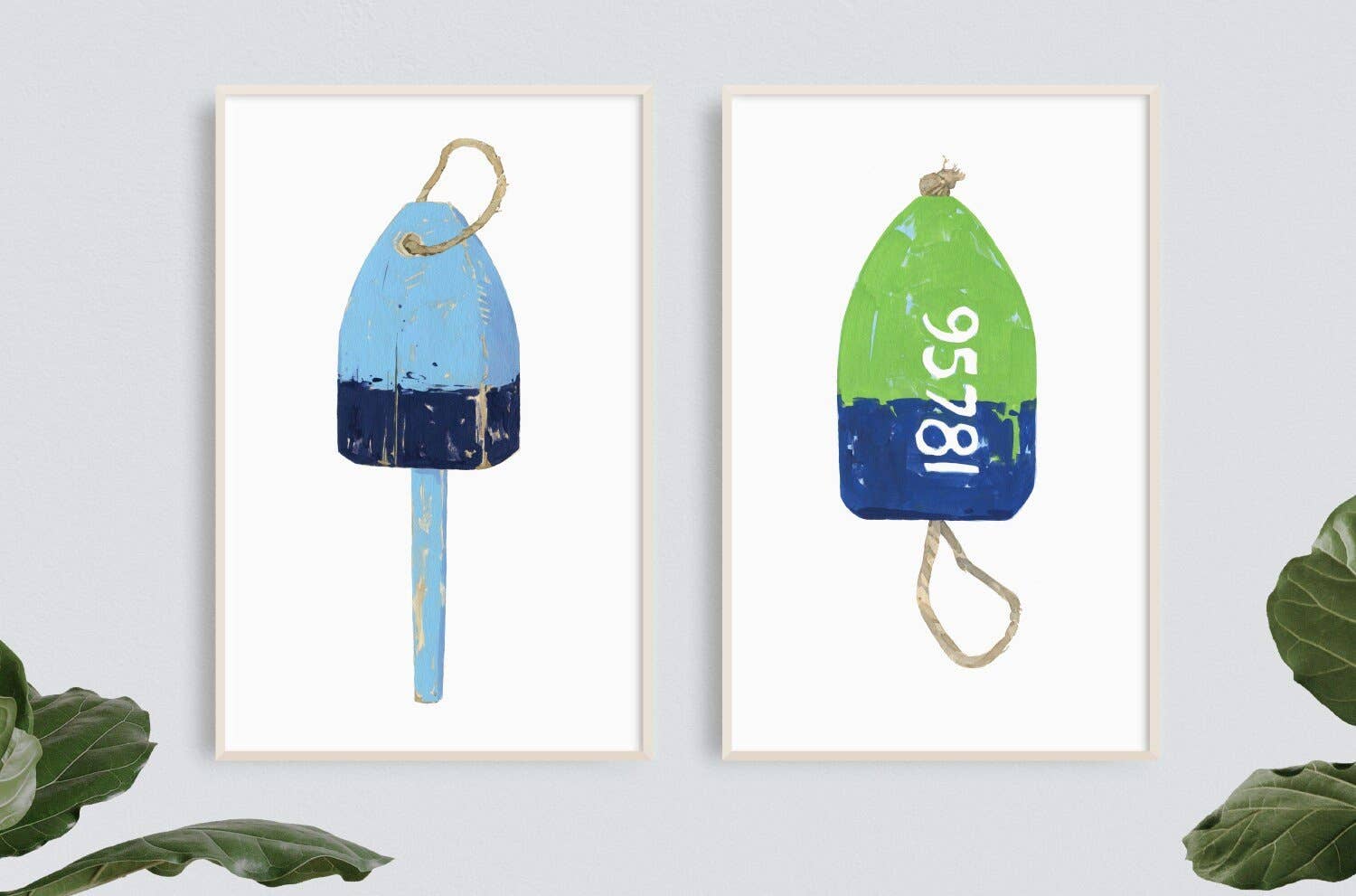 Studio Tuesday - Wholesale Art Print - Nautical Lobster Buoy Print, Blue and Navy Buoy Wall Print4