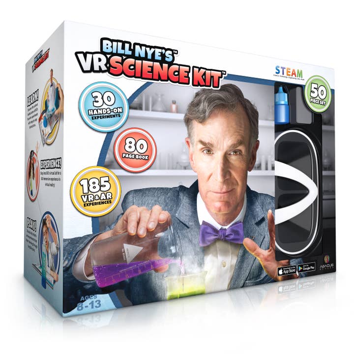 Abacus Brands, Inc. - Wholesale Toy Set - Kids - Bill Nye's VR Science Kit - Virtual Reality Science Set
