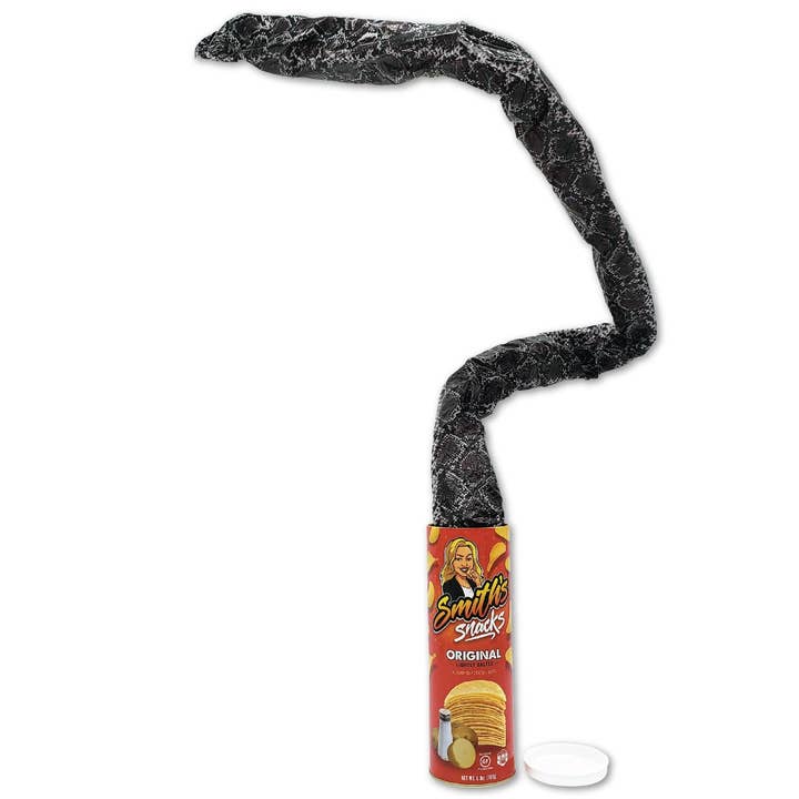 Smith Brands - Wholesale Prank/Gag Gift - Snake in a Can Prank Gag - Smith's Snacks Potato Chip Can Snake Joke