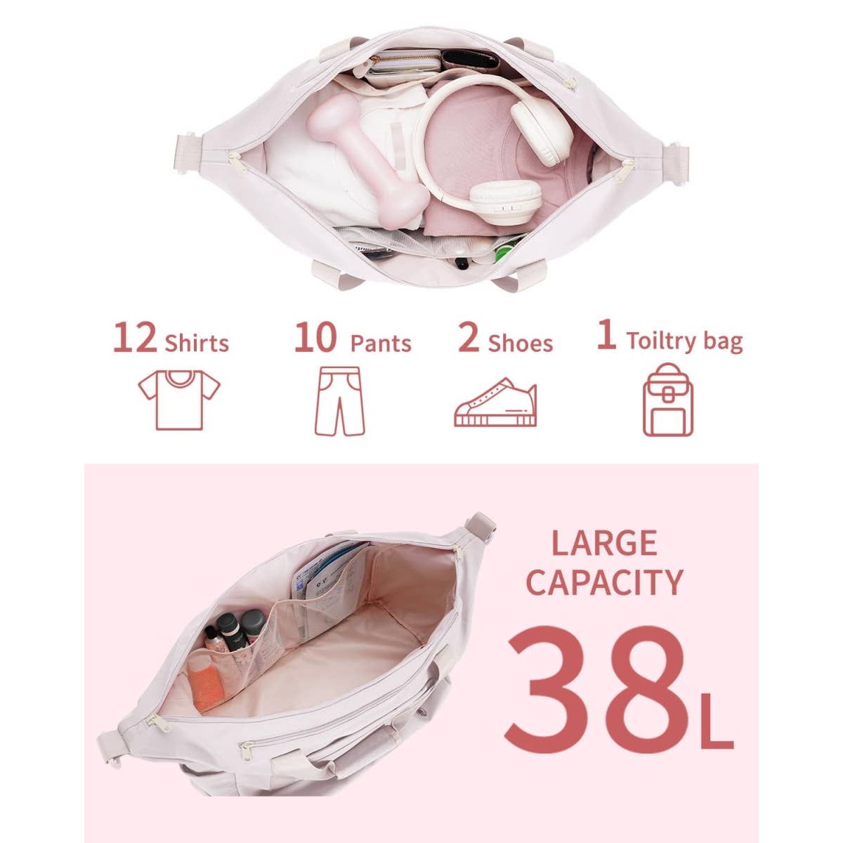 wandf - Wholesale Weekender Bag - Unisex - Travel Duffel Weekender Overnight Bag Carry on Tote Bags14