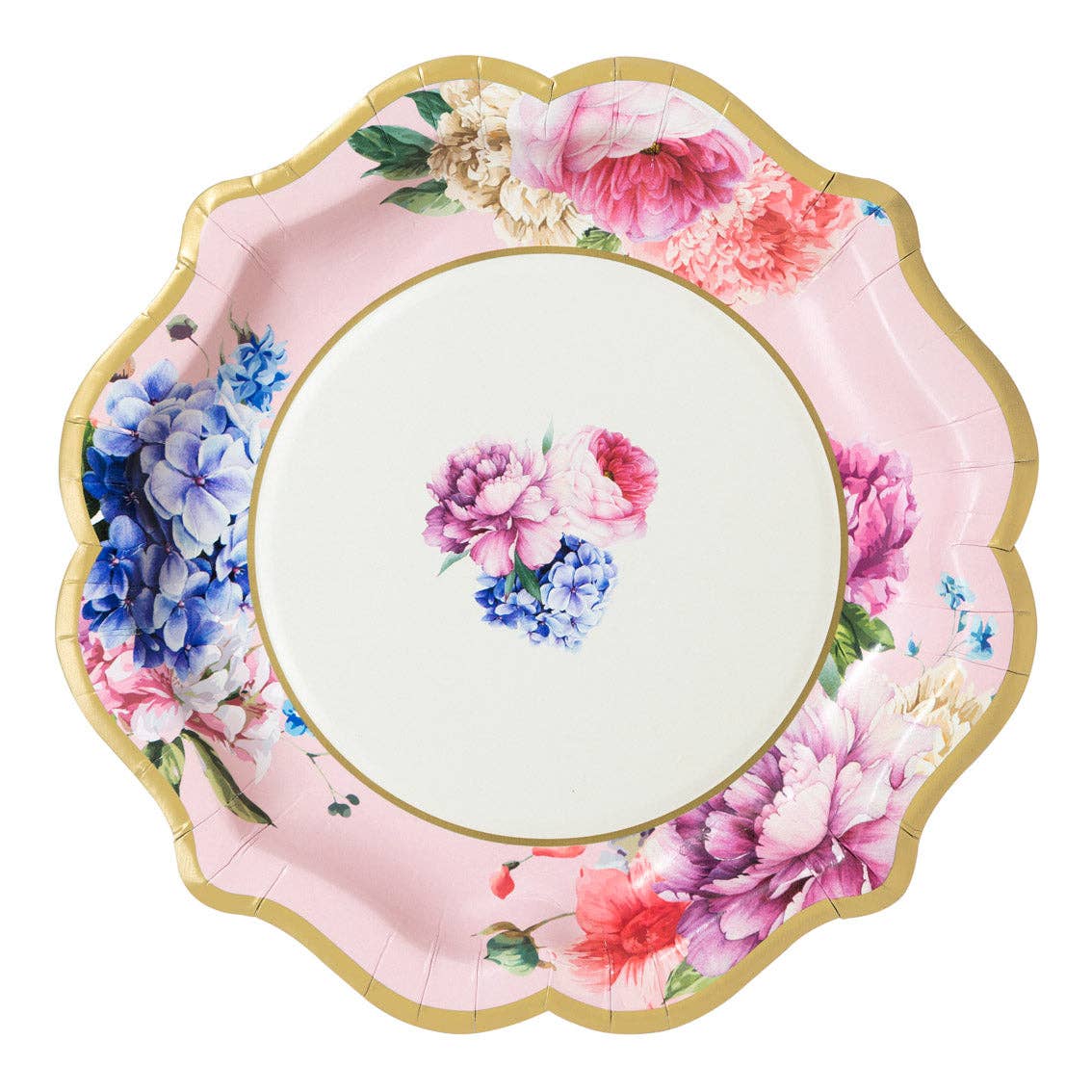Talking Tables USA - Wholesale Disposable Plate - Mixed Floral Paper Plates - 12 Pack | Tea Party |3
