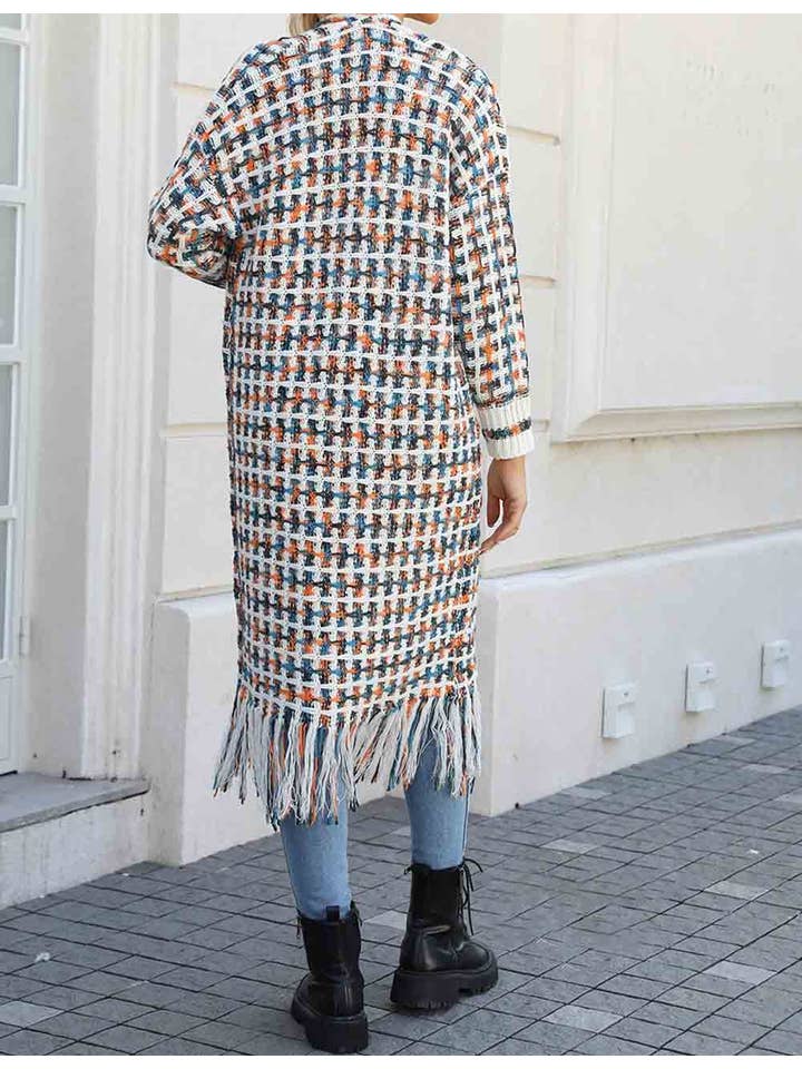 Sweetkama – wholesale Cardigan – Women’s – Ladies Multi Color Front Open Tassels Chunky Knit Cardigan14