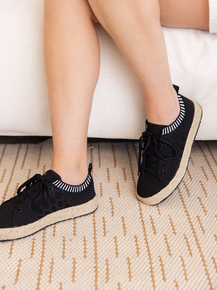 Yaras Sneakers in Black for wholesale by Naughty Monkey Open Pack