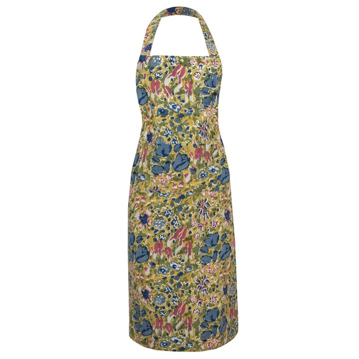 Jardin Blue & Vert | Apron for wholesale by Couleur Nature