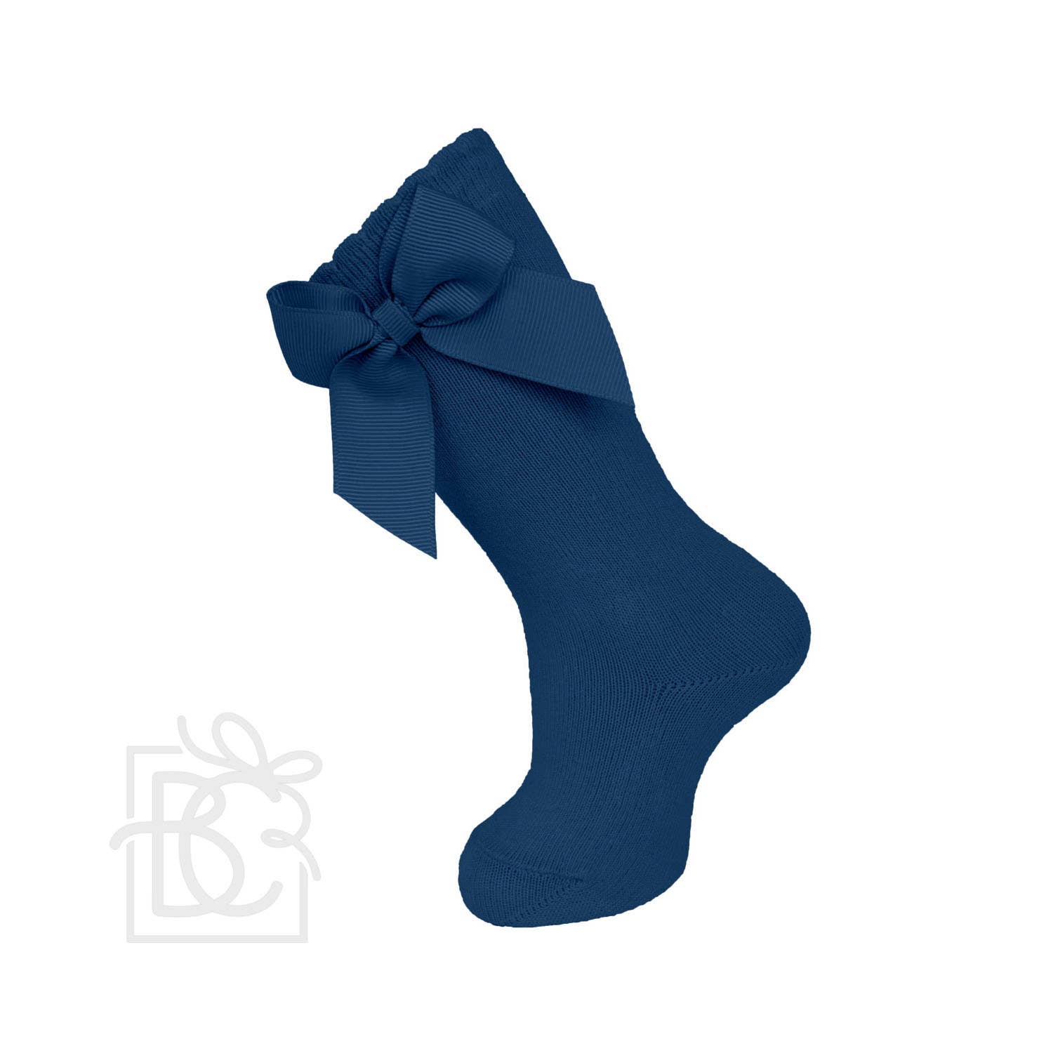 Carlomagno - Wholesale Socks - Kids - Knee Socks With Gross Grain Side Bow2