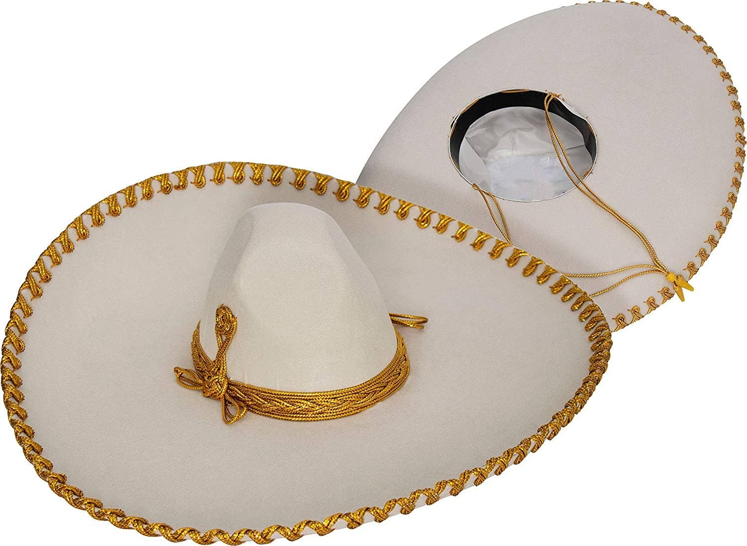 FESTMEX - Vente Chapeau de cowboy – unisexe - Chapeau Sombrero Mariachi Charro mexicain authentique pour adulte, chapeau mexicain haut de gamme pour fêtes costumées, 5 mai, 16 septembre1