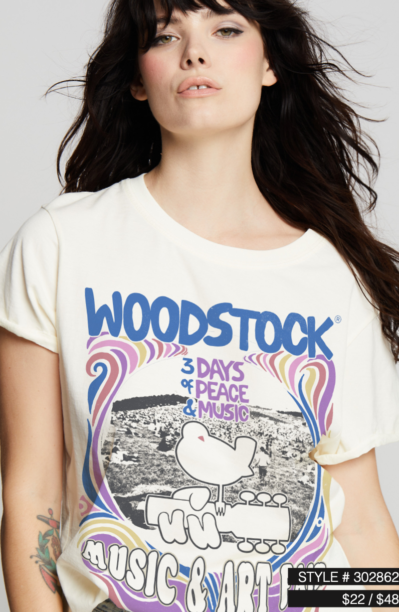Pearl 302862 - 930 Woodstock 1969 Ss Graphic Tee for wholesale on Faire1