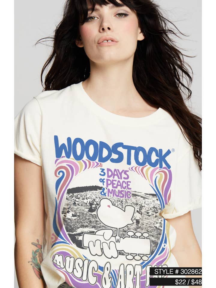 Pearl 302862 - 930 Woodstock 1969 Ss Graphic Tee for wholesale on Faire1