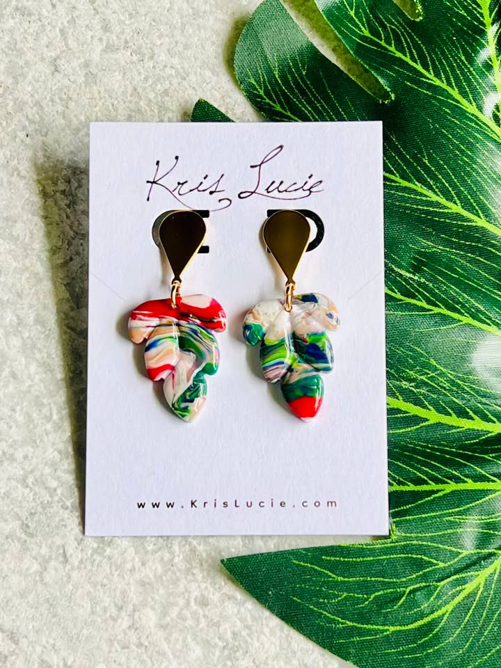 Boucles d'oreilles en or Rose Garden pour la vente par Kris Lucie