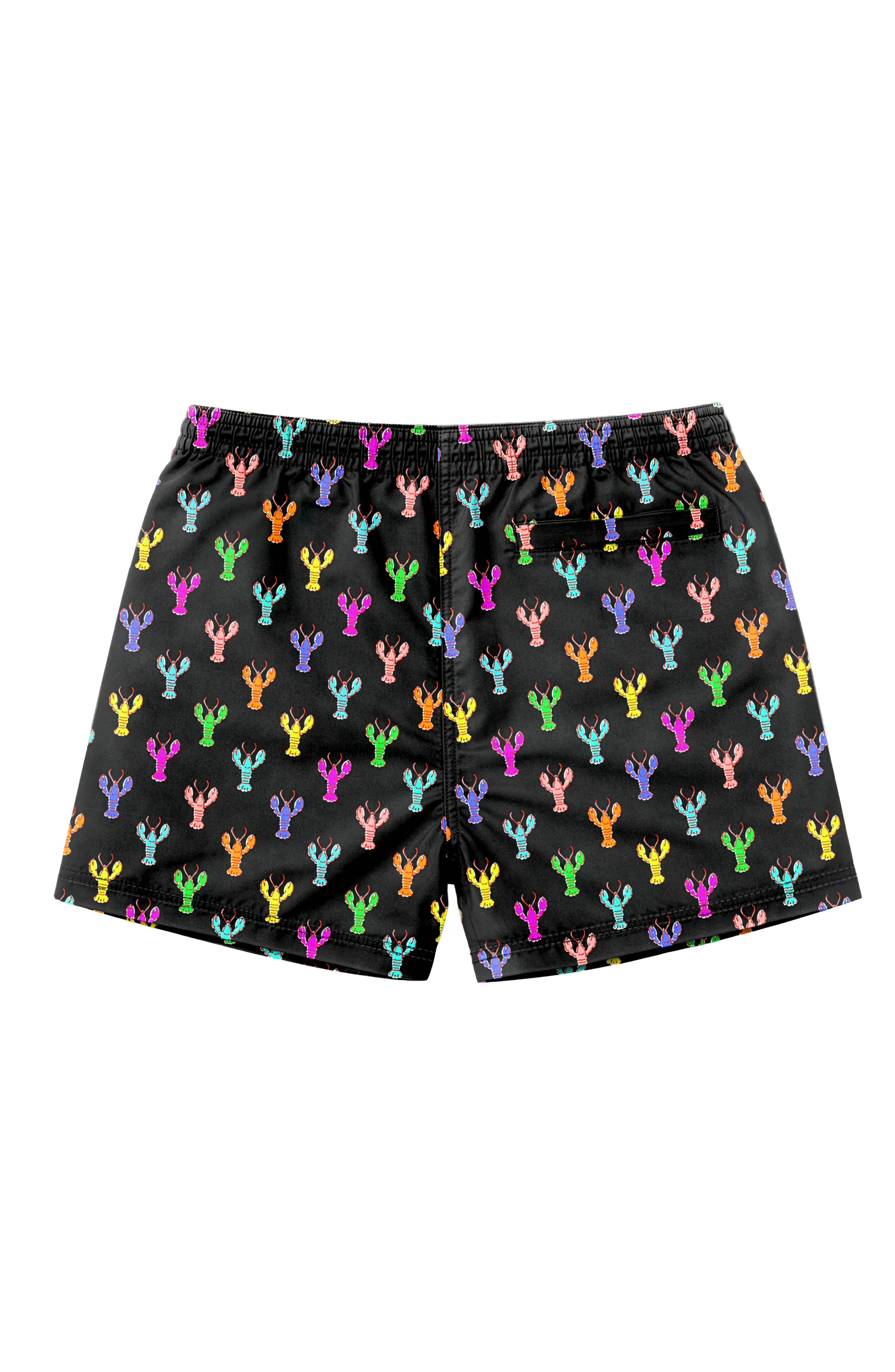 Limeapple - Wholesale Swim Shorts - Kids - Dylan Boys Multicolor Lobster Print Board Shorts1