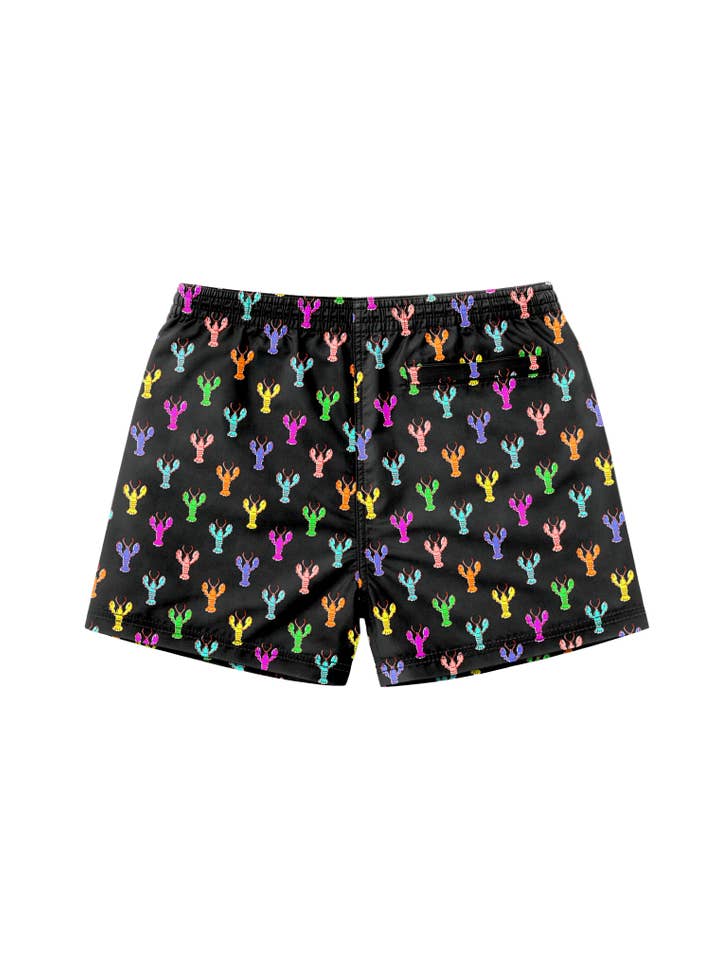Limeapple - Wholesale Swim Shorts - Kids - Dylan Boys Multicolor Lobster Print Board Shorts1