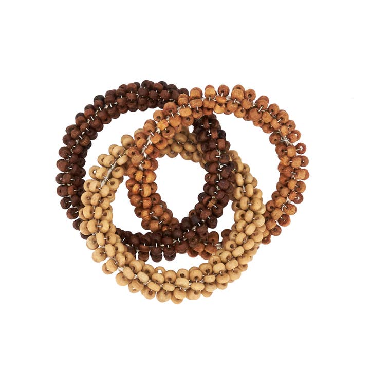 Beaded Interlock Napkin Ring for wholesale by Saro Lifestyle