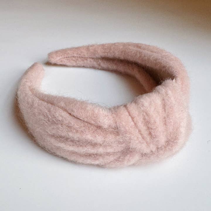 Ellison+Young - Wholesale Fashion Headband - Women's - Cozy Fuzzy Cloud Knotted Headband1