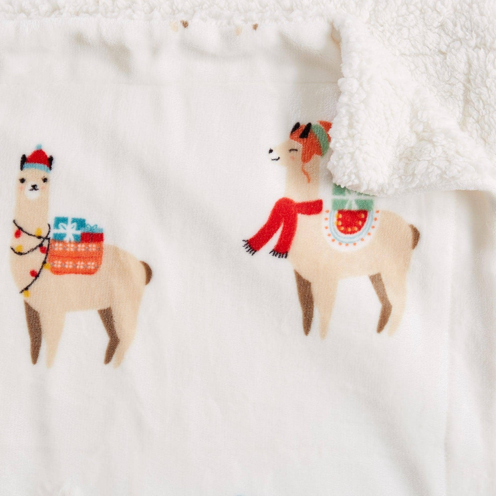 BH Collective - Wholesale Throw Blanket - Throw Blanket - Holiday Printed Sherpa - Esmay Collection48