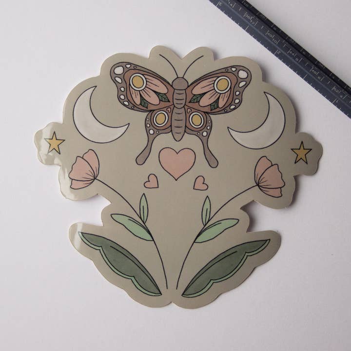 Adesivo per falena al chiaro per la vendita all'ingrosso da parte di Mulberry Moons