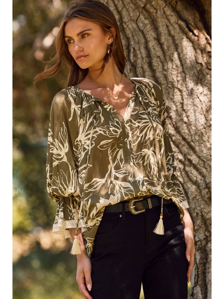 Oddi - Wholesale Blouse - Women's - Floral Printed Blouse3