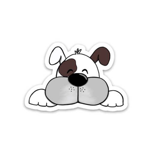 Happy Dog - Sticker for wholesale by Kevin & Kaia