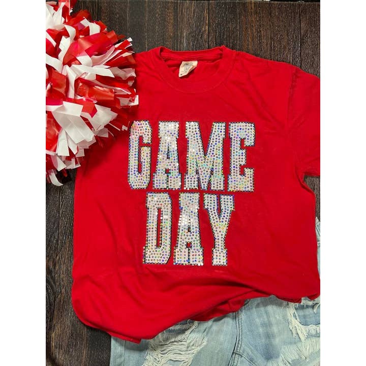 Game Day White Black Spangle CC for wholesale by MidWest Tees