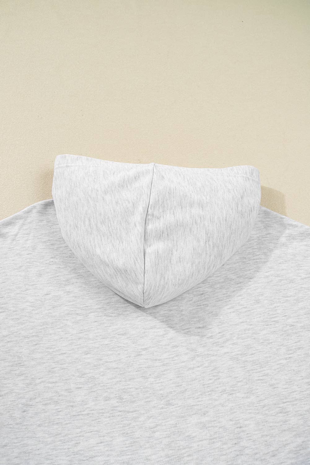 Light Gray Camo Patchwork Hoodie with Asymmetric Sleeves for wholesale on Faire4