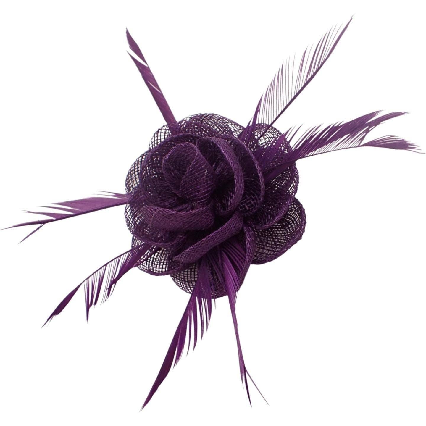 Topkids Accessories - Wholesale Fascinator Hat - Women's - Fascinator Hair Clip Fascinator Flower Hair Clip Fabric Flower Clip Wedding Fascinator Wedding Corsage Flower Fascinator On Clip & Brooch Pin For Women, Ladies, Girls2