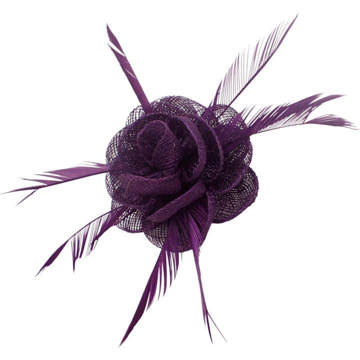 Topkids Accessories - Wholesale Fascinator hat – Women's - Fascinator Hair Clip Fascinator Flower Hair Clip Fabric Flower Clip Wedding Fascinator Wedding Corsage Flower Fascinator On Clip & Brooch Pin For Women, Ladies, Girls2