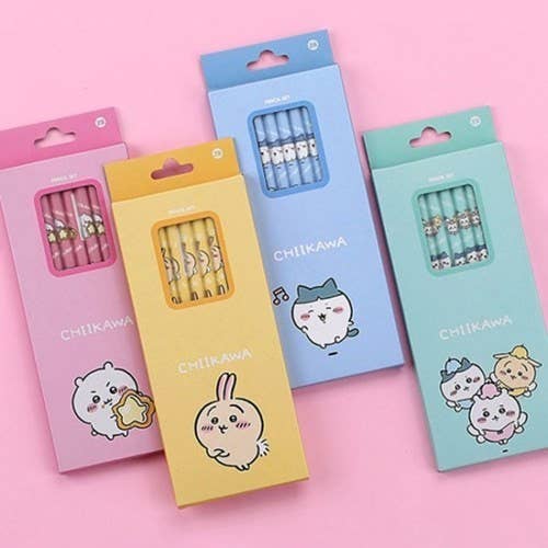 K-Wonderland - Wholesale Pencil - Chiikawa Character Pencil Set – 5 pcs / 10 pcs0