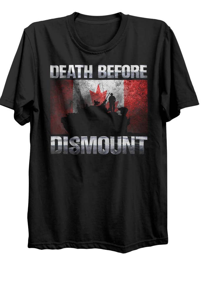 Døden før afmontering T-shirt for engroshandel hos Canada for Victory