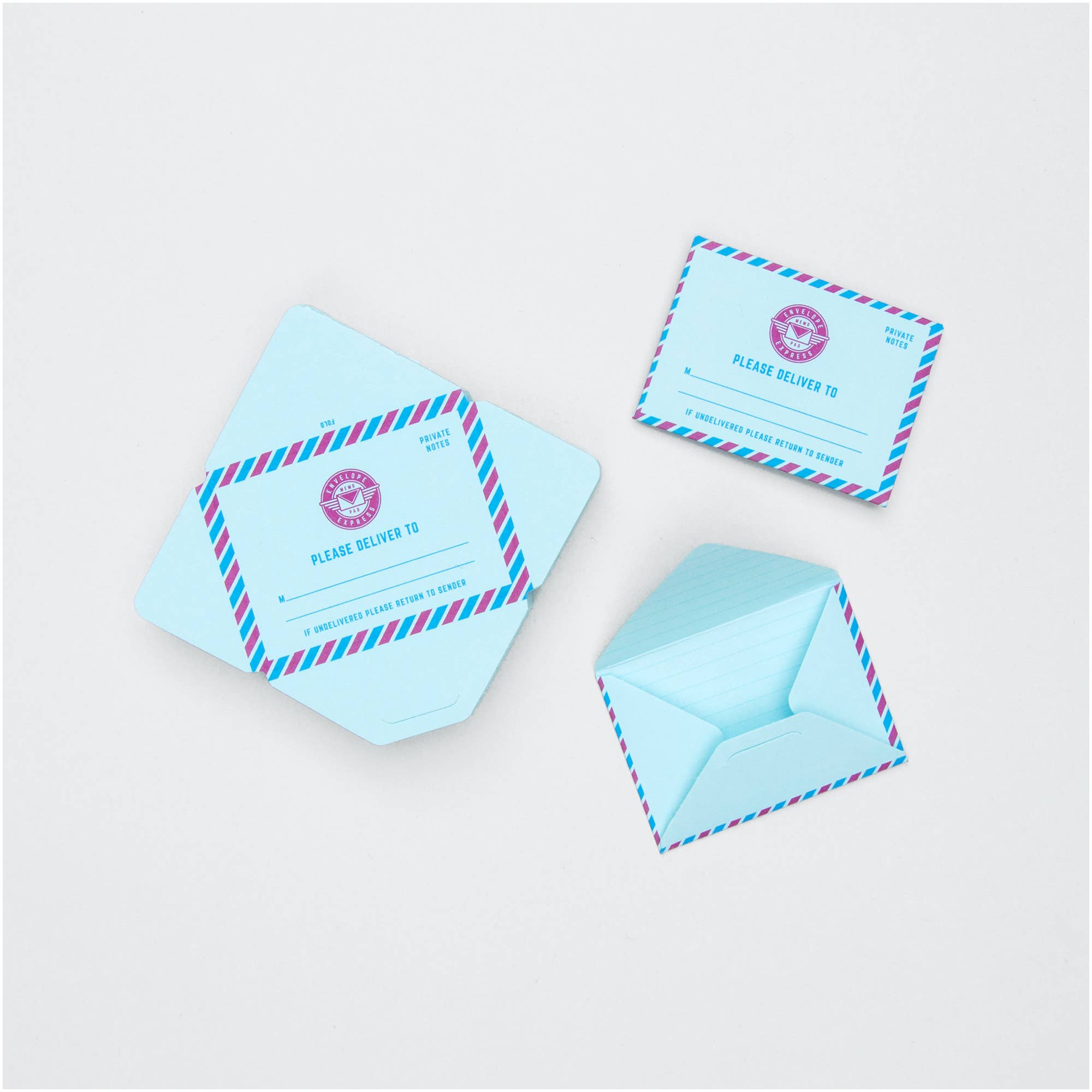 SUCK UK Ltd - USA - Wholesale Stationery/Notecard Set - Mini Mail Foldable Notes3