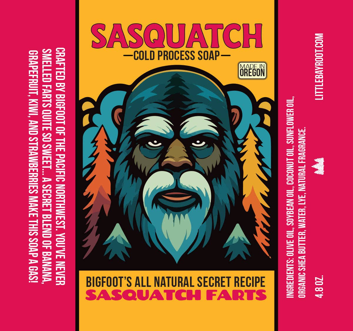 Little Bay Root - Wholesale Bar Soap - Sasquatch Farts | Natural Bigfoot Themed Soap2