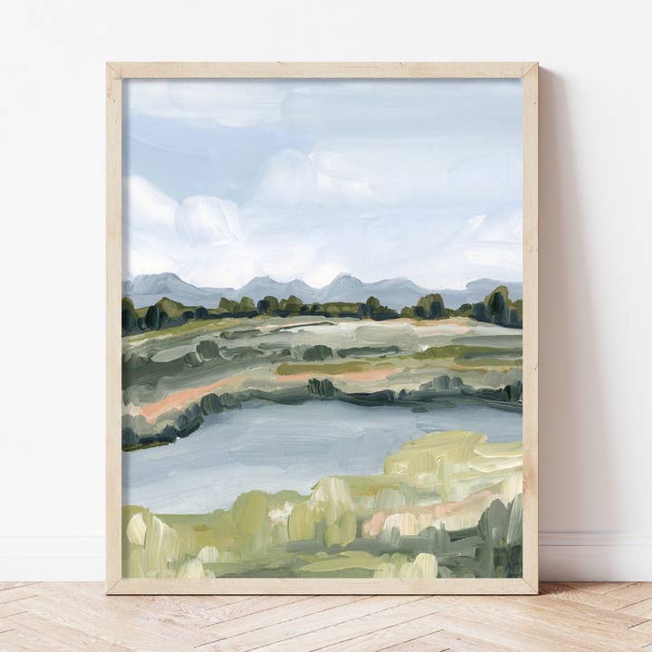 "Grand Tetons" Art Print for wholesale by Katie Garrison Art