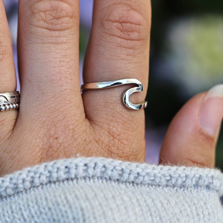 Moonrise Jewelry - Wholesale Band/Stacked Ring - R-3 Wave Ring1