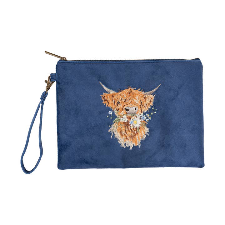 Highland Cow Pouch - Daisy Coo for wholesale by Wrendale Designs