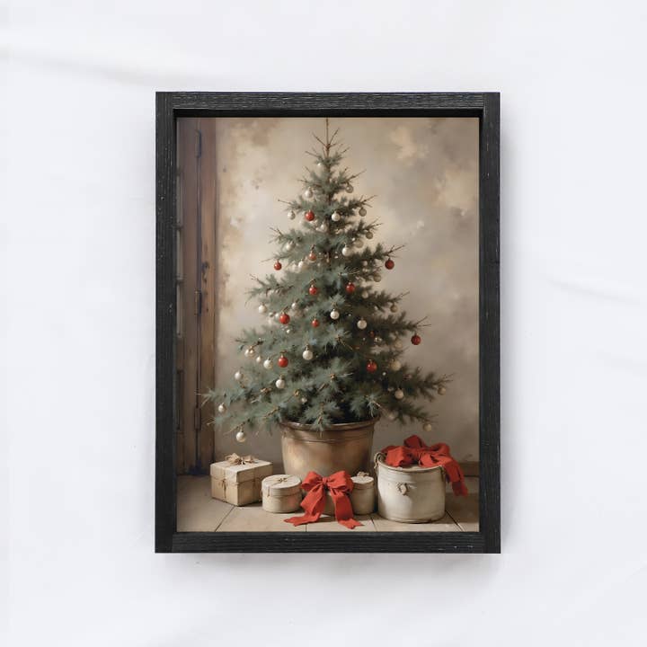 Hoekstra Decor - Wholesale Christmas Wall Art - Vintage Christmas Tree Wall Art | Christmas Wall Art A253