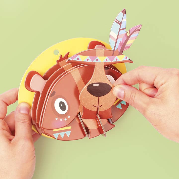 Graine Créative - Wholesale DIY Craft Kit - Kids - 3D BEAR HANGING MODEL CARDBOARD5