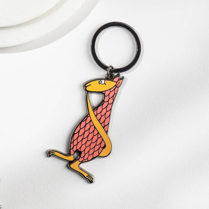 Art d'Edward Gorey - Porte-clés Fantod - Porte-clés Littéraire pour la vente par Collectable Cities