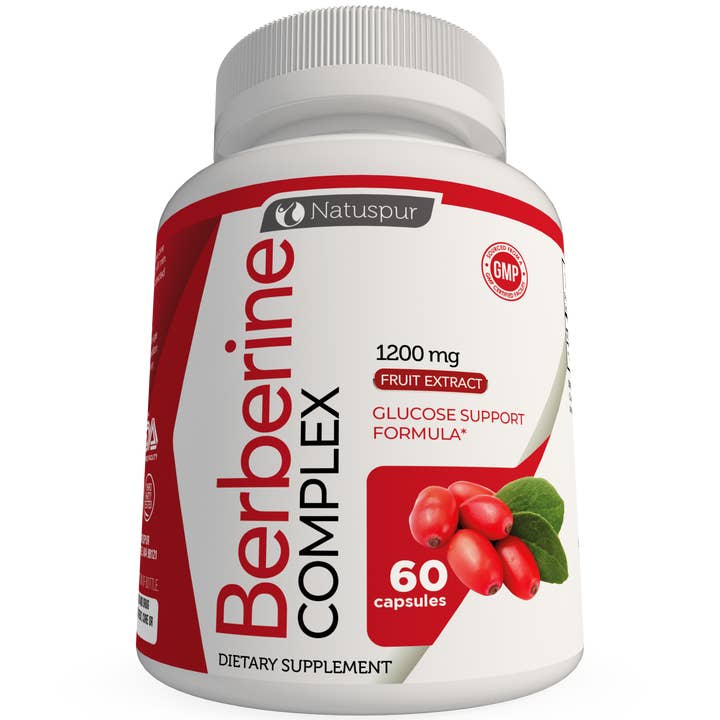 Natuspur - Wholesale Voedingssupplement/vitamine - Premium Berberine HCL-supplement 1200 mg1