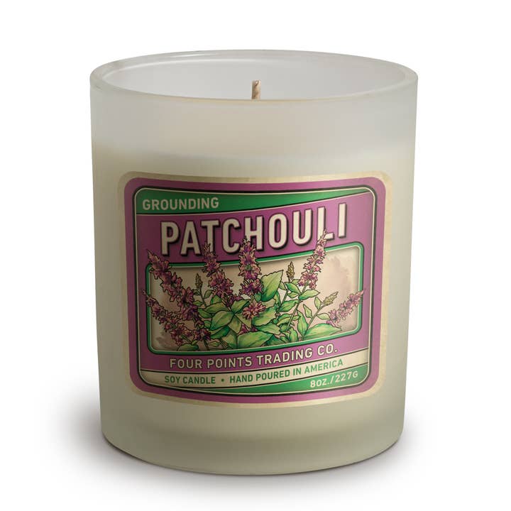 Pachulí - Vela de soja (8 oz) para venta al por mayor de Four Points Trading Co