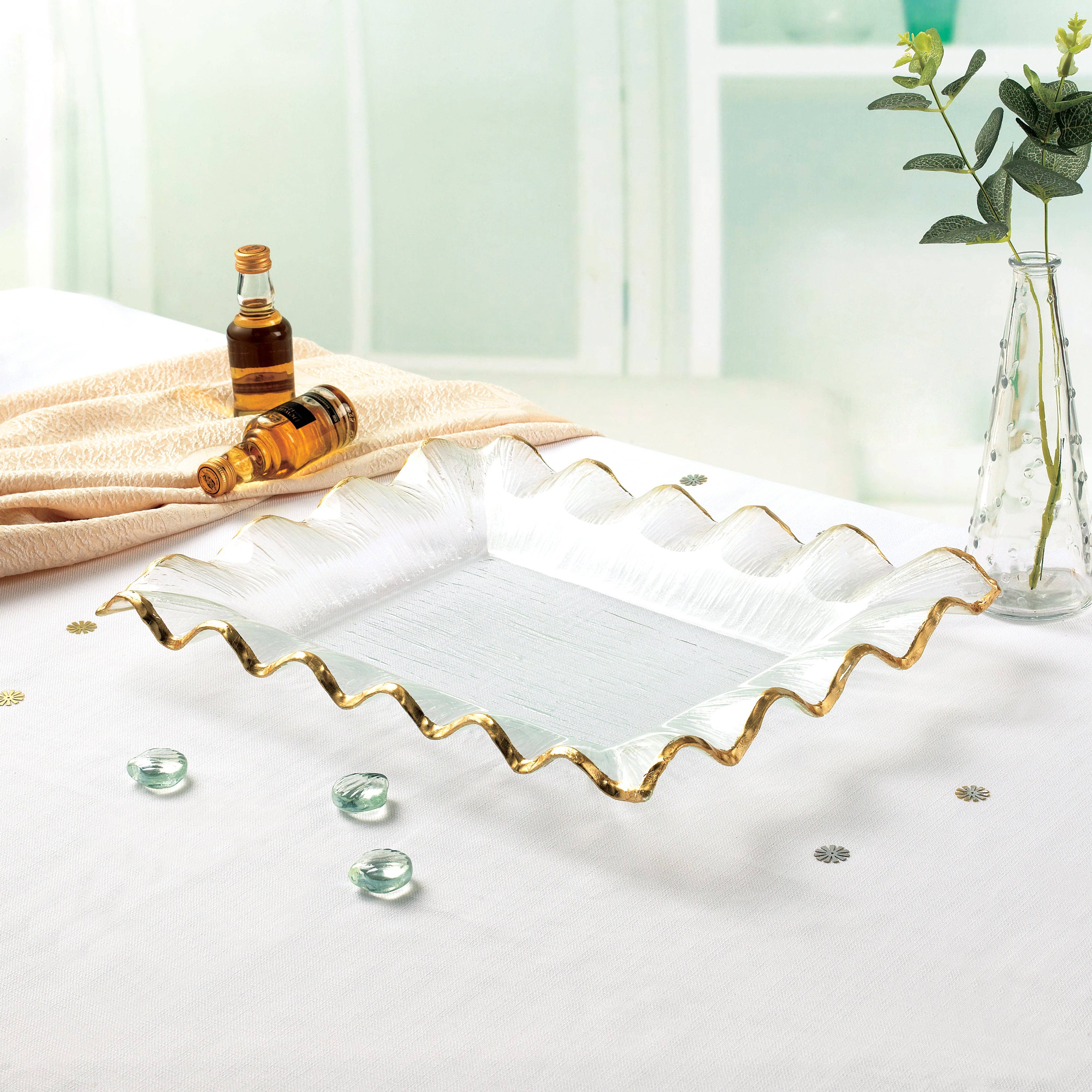 Gifts Plus - Wholesale Platter - Glassware Platter #RJ2683-023G (Case Pack 8)0