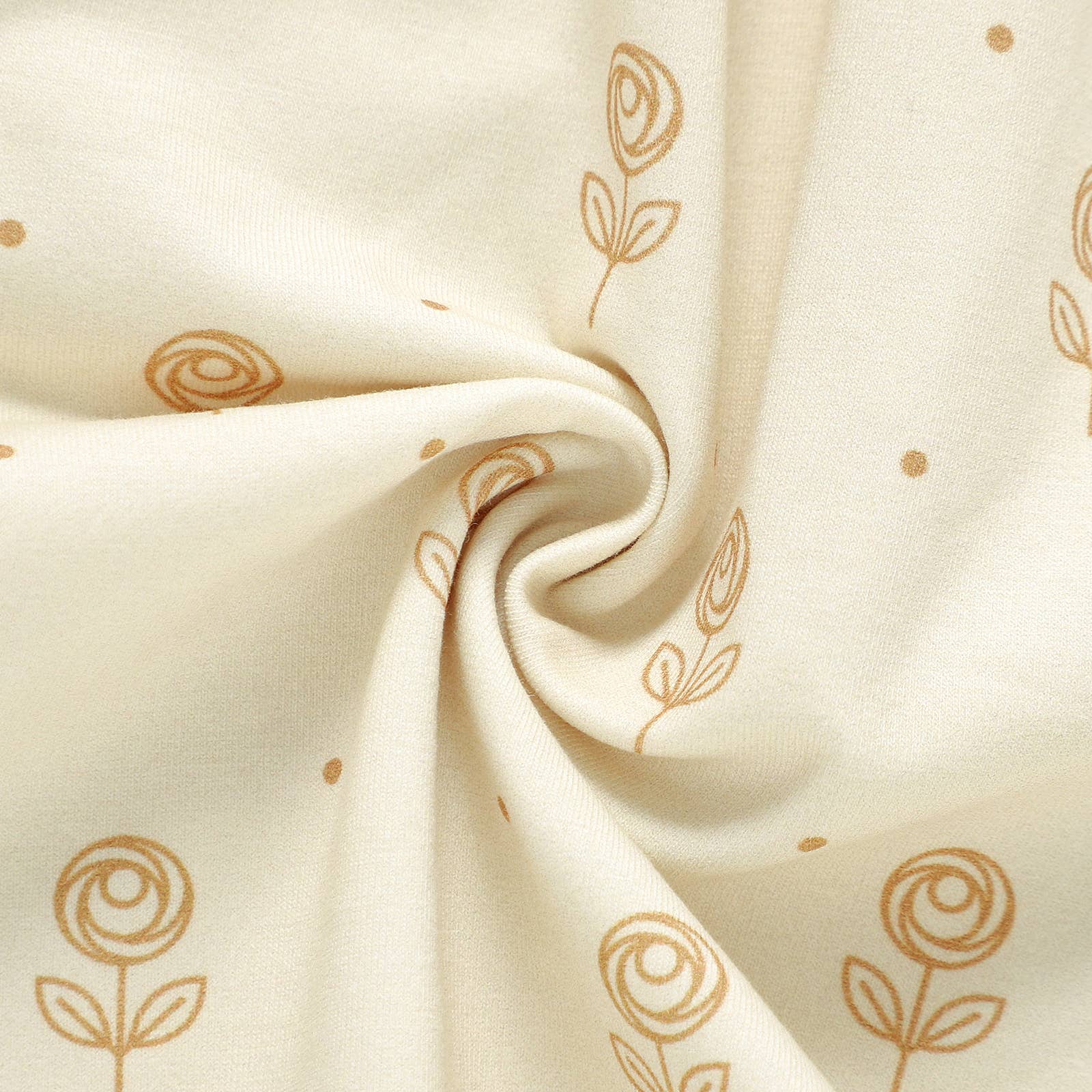 Almond Bud - Wholesale Dress - Kids - Little Girl Flutter Sleeve Rose Dress | Organic Cotton Dress2