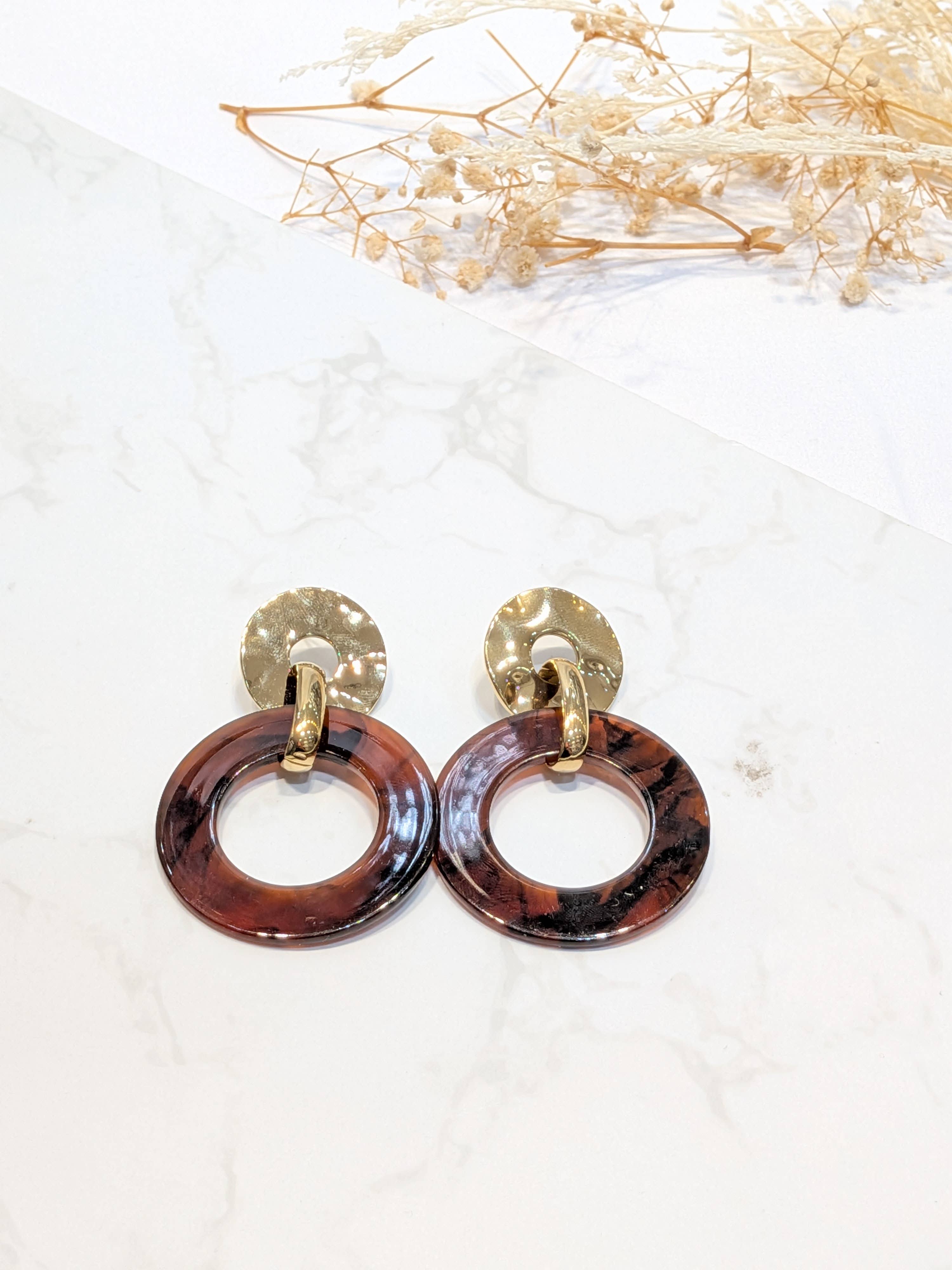 LOLO & YAYA - Wholesale Dangle Earrings - Cesarie leopard earrings1