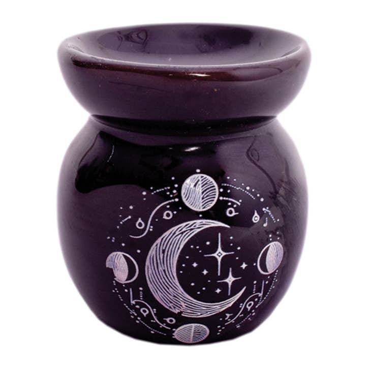 Lunar Journey Ceramic Oil Burner 3" for wholesale by Designs by Deekay Inc.
