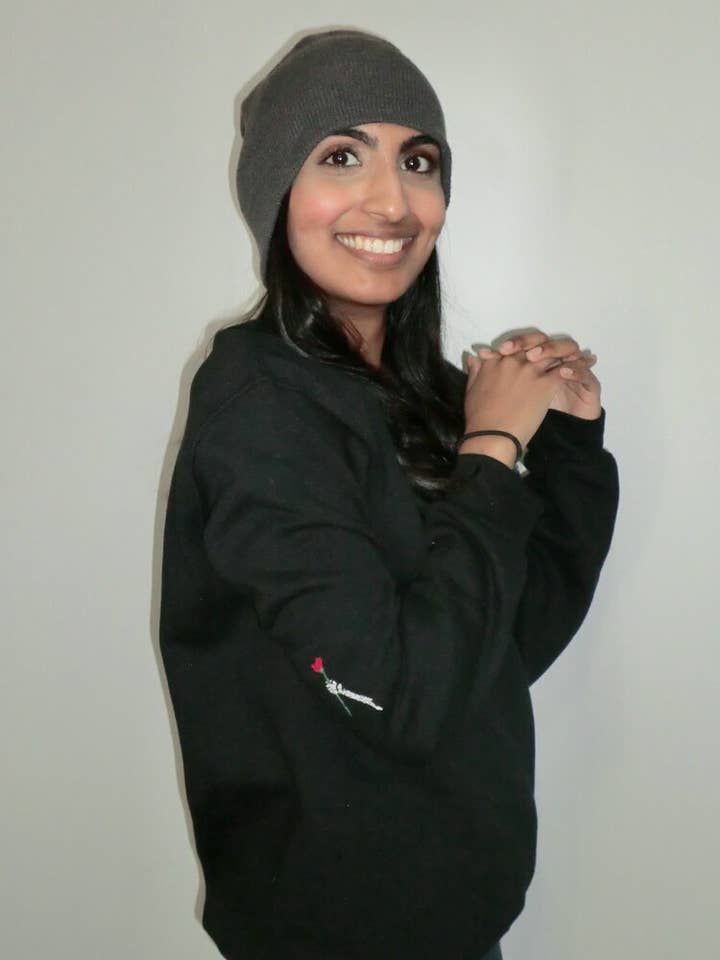 Rosy Skeleton Sweatshirt for wholesale by Edna SMaK Apparel