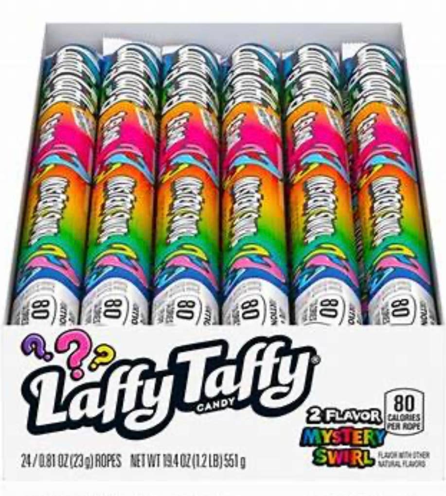 O'Shea's Candies Sweet Shop - Wholesale Taffy - Nostalgic 1975 Original LAFFY TAFFY FUN "MYSTERY" 24CT Box 3