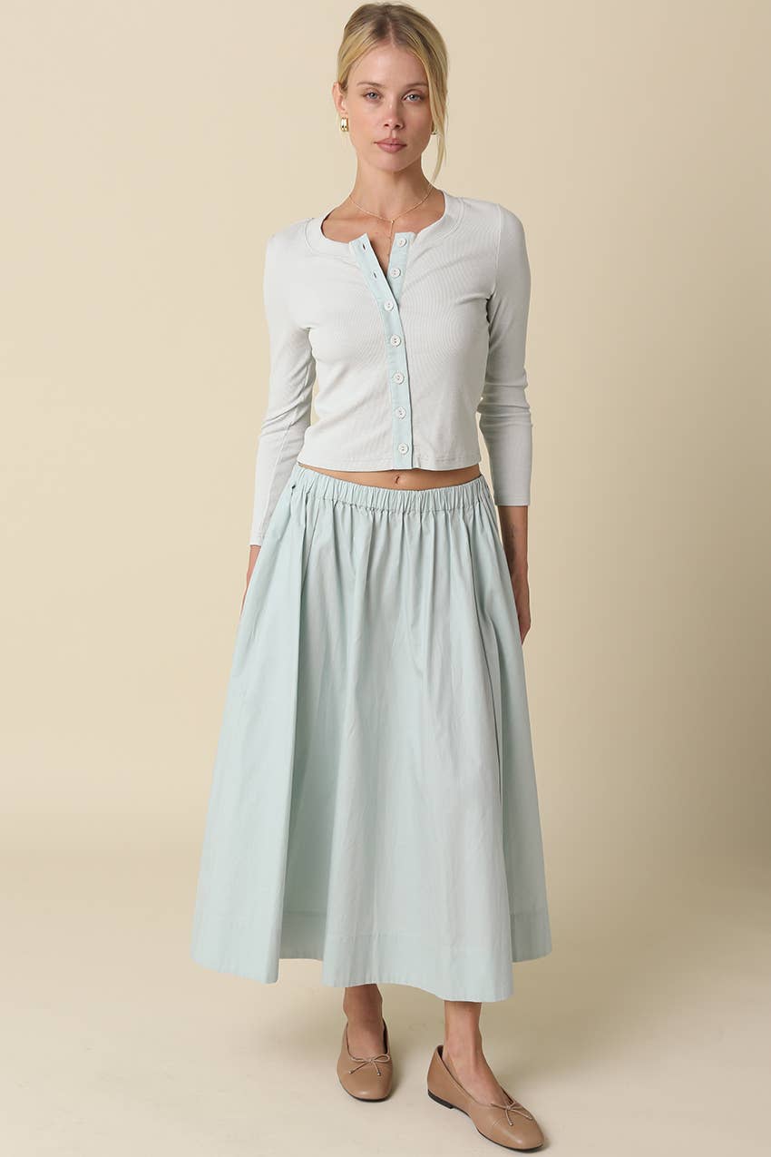 Olivaceous - Wholesale Skirt - Women's - Sasha Gathered Maxi Skirt17