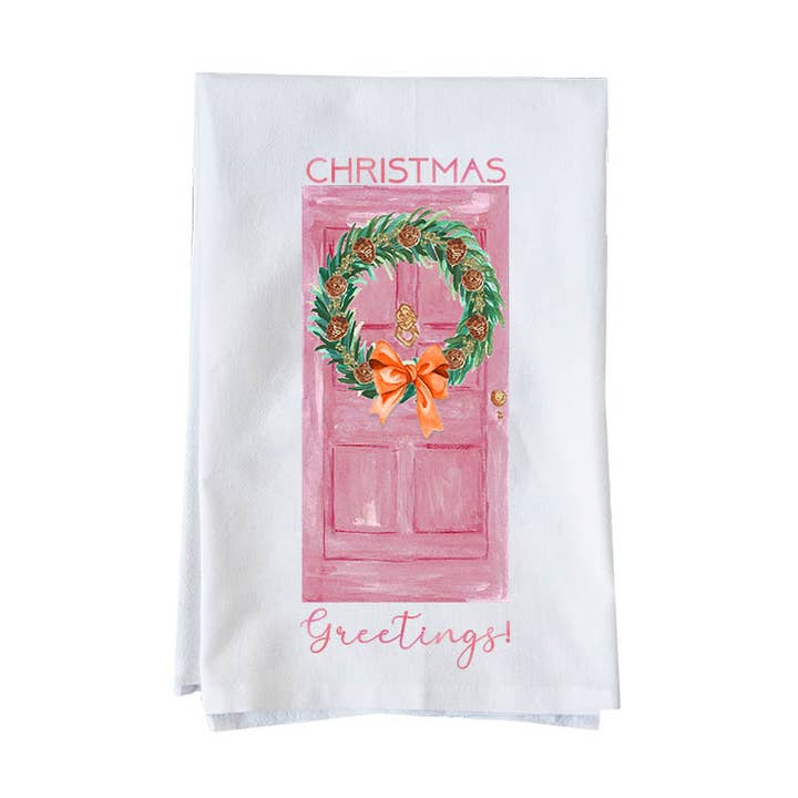 Voeux de Noël Pink Door pour la vente par Knollwood Lane