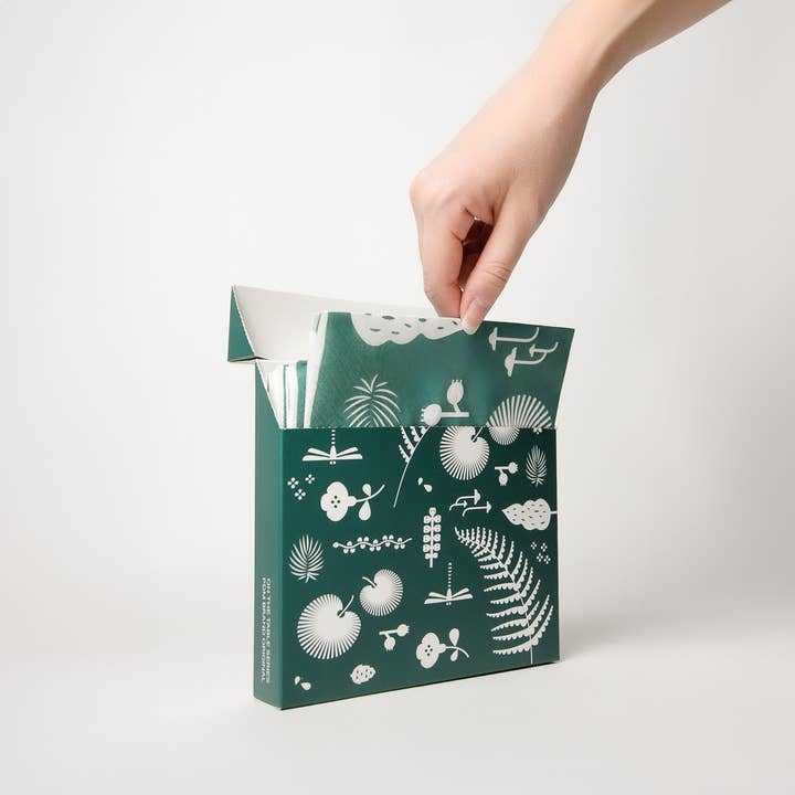 PDM Brand - Wholesale Dinner & cloth napkin - Napkin – Hortus Pattern in Emerald Green2