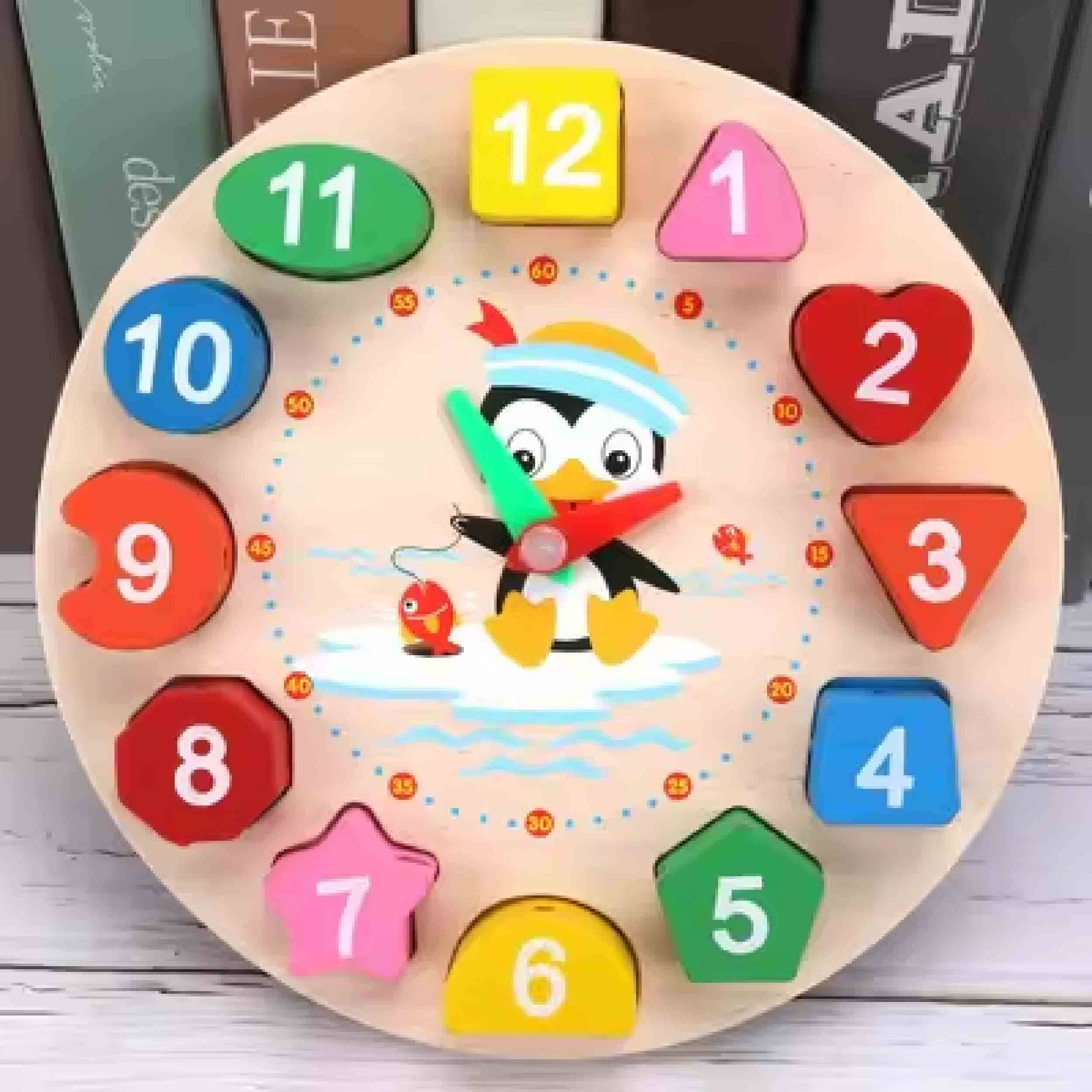 Toyarina - Wholesale Puzzle - Kids - Wooden Puzzles Clock Educational Toy - Back to School4