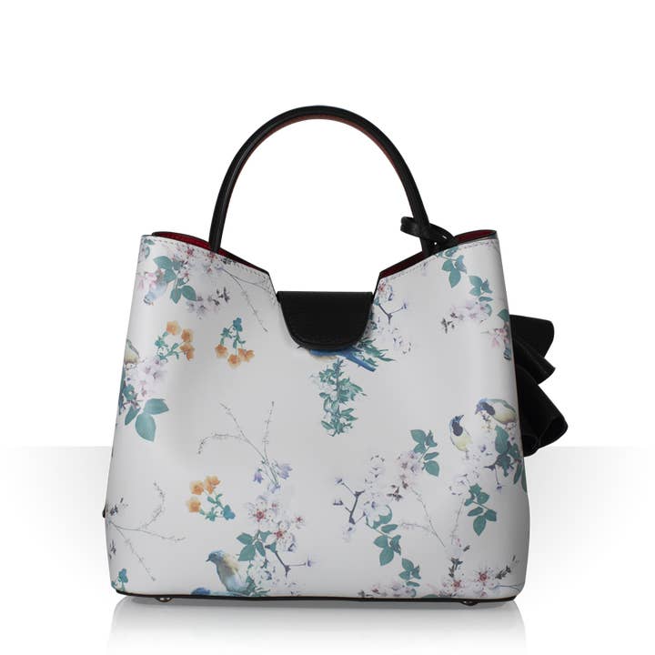 Sofia Flowers Medium – White for wholesale by Maffei Bags