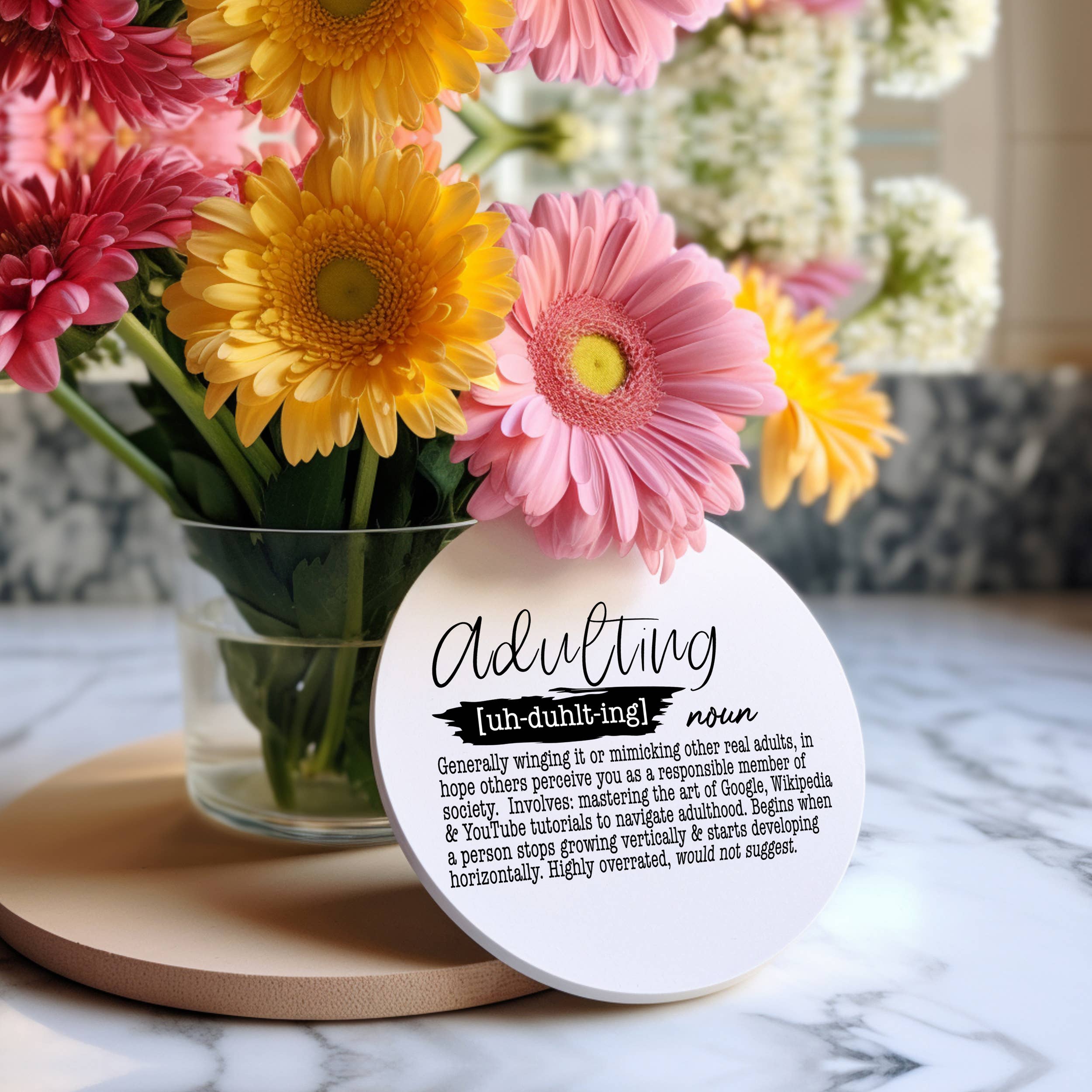 Gia Roma - Wholesale Coasters - Hilarious Housewarming Gifts, Funny Ceramic Coaster Humor17