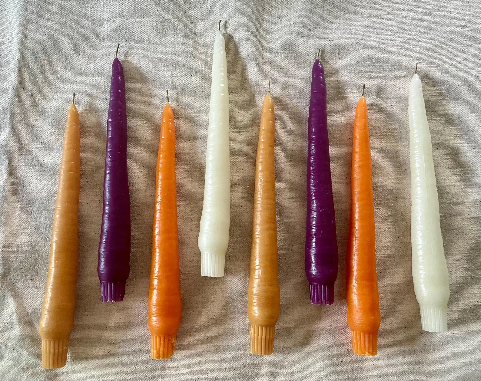 Wicksburgh - Wholesale Tapered Candle/Candlestick - Carrot Beeswax Taper Candle3